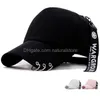 Cappellini da baseball Moda Anello in ferro Donna Uomo Cappelli Regolabile Nero Bianco Stampa a colori Graffiti Berretto da baseball tutto abbinato per uomo Donna St Dhiid