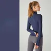 Lu Autumn and Winter Women New Plush Fitness Suit Yoga Top Half Zipper Slim Fit Sportswear Women's Warm Yoga Coat