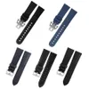 Nylon Watchband Rubber Watchstrap لـ Fifty Fathoms Man Strap Black Blue 23mm مع أدوات 5015-1130-52A2731