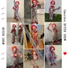 테마 의상 Umorden Fantasia Purim Halloween Child Child Boys Scary Creaty Bloody Killer Circus Clown Jester Cosplay 230914