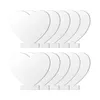 Décorations de jardin Feuilles acryliques 10pcs Base de lumière LED Blancs transparents Feuille de panneau épaisse pour