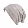 Bonnet/casquettes de crâne en tissu de soie brillant Skullies bonnets Double tissu respirant bonnets printemps automne chapeau 230914