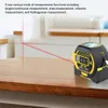 Tape Measures Laser Distance Meter Measuring Laser Tape Measure Digital Laser Rangefinder Digital Electronic Roulette Stainless 5m Tape Ruler 230914