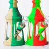 8 inç silikon su borusu cam bong mini bongs tütün toptan