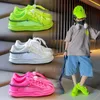 Athletic Outdoor Children Mesh Sneakers 2023 Summer Kids Fashion Boy Breathable Running Shoes Hollow Girl Versatile Solid Pink School Tenis 230915