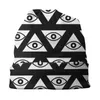 Basker Illuminati Sport Thin Hats Triangles Eyes Bonnet Högkvalitativ skallies, mössor