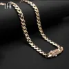 Fashion Hip-hop 8.75mm Miami Chain18k Custom Cuban Link Necklace for Men Women 18k Gold Real Jewelry Bracelets
