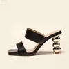 Terlik 2023 Yaz Moda Elektrapan Topuk Sandalet Yüksek Topuklu Kadın Bayanlar Ayakkabı Şeklinde Kabak Büyük Boyut
