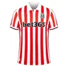 23/24 Stoke City Mikel Campbell Soccer Jerseys Smith Fletcher Powell Brown Clucas Home Kits 2023 2024 Lewis Baker Baker Men Kid Kit Football Shirds Uniormsセット