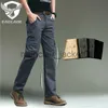 Mäns jeans Eaglade Tactical Cargo Pants Män kvinnor 1699/28-40 andningsbara multifickor rakklipp 100% bomull J230915