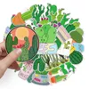 50pcs Cactus Cartoon Plant Creative Graffiti Naklejka PVC CAR DIY DIRY DESBATE Waterproof Dekoracja