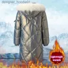 Women's Down Parkas Women's Jackets Womens Coat Tan Women's 2023 Long Winter Vest med huvhylsa Värmfickor quiltade jacka L230915