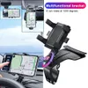 Support de téléphone portable multifonctionnel pour voiture, pare-soleil à 360 degrés, miroir de tableau de bord, support GPS pour téléphone, carte de stationnement 245x