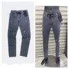 Мужские дизайнерские джинсы High Street Размер 29-40 Возрождение рока Стираные винтажные брюки Классические персонализированные байкерские эластичные De2952