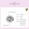 Lösa ädelstenar äkta 925 Sterling Silver Retro Zircon Sunflower Charm Pärlor Fit Bangle Armband Pendant Jewelry Woman Birthday Present DIY