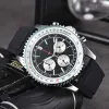 Nowy gorący zegarek ekonomiczny retro Three Eye Dialmen Watch Economy Projektant Luksusowy mężczyźni Watch Kwarc Ruch B01