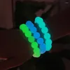 Strand Charm Man Bransoletka Lumainous Fluorescencie Kamienne Bracelets Nocne światło joga biżuteria w ciemności dla kobiet pulsera bijoux