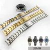 Watch Bands Merjust 20mm 316ll Silver Gold Stainless Strap for RX Submarine Roil Sub-Mariner Wristband Bracelet258b