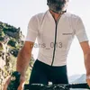 Другие Одежда Гоночные куртки Cafe Du Cycliste Мужская летняя трикотажная куртка с коротким рукавом Быстросохнущая велосипедная одежда Верх для триатлона Непромокаемый майо x0915