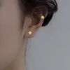 Lachende ster oorbellen voor vrouwen meisje Koreaanse mode gouden kleur kleine schattige oor piercing Daith Helix kraakbeen stemming sieraden