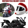 Święta rowerowe hełm rowerowy świąteczny motocykl Cover Full Face Bezpieczny kapelusz Santa Claus Cap Wesołych Świąt Dekoracja Dekoracja 915