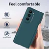 Luksusowy 3 w 1 Zawias Pokryty Vogue Case Telefon dla Samsung Galaxy Z Folding Fold5 5G Trwałe, pełne ochronne miękkie membrane membranowe Skorupa