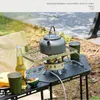 Strumenti Pieghevole Mini Grill per Barbecue Strumento per Barbecue Portatile in Acciaio Inossidabile da Campeggio Griglia per Picnic Fornello a Gas Supporto Multifunzione