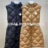 Kvinnors ytterkläder Vest Designer Fashion Autumnwinter Jacket Lång varm blixtlås Luxury Brand Casual Ytterkläder