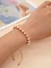 Strand Yastyt Pink Heishi Gold Bead Friendship Armband For Women Summer Beach Jewelry Colorful Design Gift