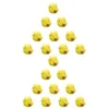 Dekoracje ogrodowe 20 szmatów nadziewane psy małe żółte ozdoby kurczaka ozdobne figurki miniaturowe pisklęta statuy figurki