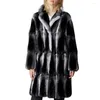 Manteau en fourrure véritable Rex pour femme, veste à col de costume, à la mode, pardessus naturel chaud d'hiver