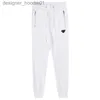 Męskie spodnie 2022 Męskie Projektowanie ścieżek Casual Men Black Grey Joggers Pant Fashion Hip Hop Elastyczne talia Spodnie sportowe L230915