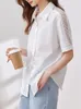 Women's T Shirts BOBOKATEER White Blouse Women Clothing Short Sleeve Bluzki Damskie Casual Camisas De Mujer Fashion Woman Tshirts Vetement