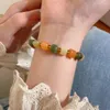 Charm Armbänder 2023 Bunte Naturstein Künstliche Turmalin Perlenkette für Damen Transferzubehör Schmuck