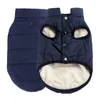 Dog Apparel Pet Clothes Button Warm Cotton-Padded Coat Jacket Vest Cat Outdoor Cold Plush Comfortable Down