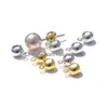 Örhänge Back Ring Ball Ear Stoppers Gold Sier Plated Round Plugs för smycken som gör DIY Tillbehör Drop Leverans Fyndkomponenter Dhodj
