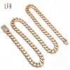 Fashion Hip-hop 8.75mm Miami Chain18k Custom Cuban Link Necklace for Men Women 18k Gold Real Jewelry Bracelets