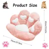 Almofada / travesseiro decorativo Almofada de assento de pata de gato Almofada de pata de gato Almofadas de cadeira de escritório 28x 24 Confortável Kawaii Cat Paw Shape Cadeira de jogos Almofada de assento aconchegante fofa 230914