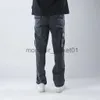 Мужские джинсы Брюки-карго Superego Мужские джинсы стандартного свободного покроя Стандартный деним Снежно-черный SCPDW01D J230915