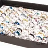 Novo todo 50 pçs lote anéis de aço inoxidável moda jóias festa anel capina anel aleatório style335v