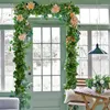 Dekorative Blumen Reben für Raumdekor 12 Stränge Faux Ivy Green Blätter künstlicher hängende Pflanze Rebe Schlafzimmer Wand Hochzeitsfeier