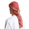 Bandanas Durag Men's Headscarf for Muslim Arab Dubai Prayer Plaid Shawl Headband Wrap Turban Kaffiyeh Square Scarves Middle East Headwear 55in 230914