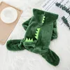 Hundkläder husdjurskläder cosplay katt varm dinosauri valp kappa big hoodie 230915