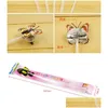 Hair Clips Barrettes Flash Braid Clip With Butterfly Colorf Luminous Fiber Optic Silk Wholesale Led Lights Hairpin Bar Drop Delivery J Dhtfl