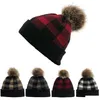 Party Hats Warm Thick Christmas Adts Winter Hat Knitted Pom Poms Beanies Womens Sklies-Beanies Girl Ski Cap 100Pcs Drop Delivery Hom Otonv