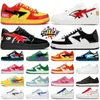 Designer Casual Shoes Platform Low Sneakers Sk8 Mens Outdoor Ts Patent Leather Shark Black White Blue Orange Men Women Sport Sneaker