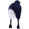 Wide Brim Hats Bucket Connectyle Toddler Boys Girls Cute Cotton Winter Hat Soft Sherpa Lined Knit Kids with Earflap Cable Beanie Cap With PomPom 230915