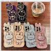 Cell Phone Cases Suitable for 14 Phone Case Rabbit Makeup Mirror Holder iPhone 13 Lens Film 12 Promax Stereo Case 11 Q230915