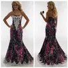 New Sweetheart Lace Appliques Camo Wedding Dresses Slim Formal Bridal Gowns Long Muddy Girl Camouflage Vestidos De Mariee Camoufla270U