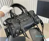 Ledertasche Damen Mode Schulter Umhängetaschen Schwarz Silber Rot Weiß Tragetaschen Geldbörse Damen Coole Handtaschen Herz